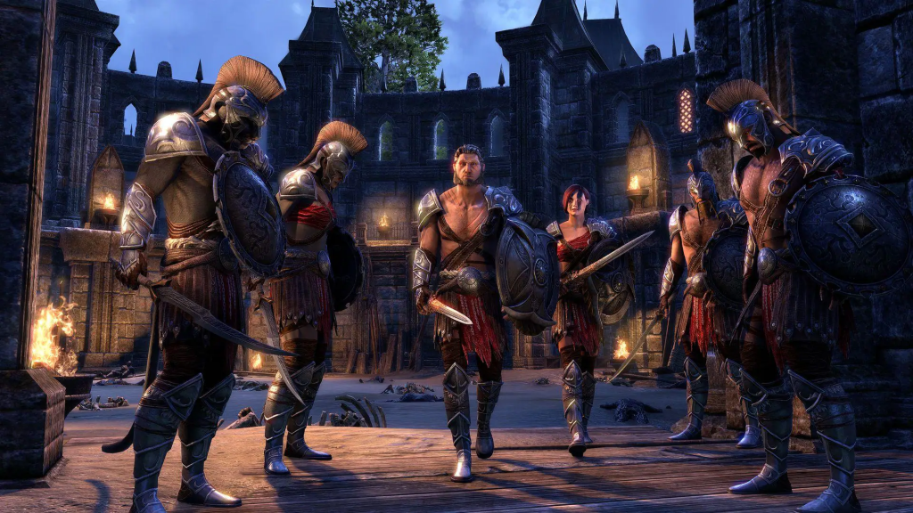 Group of players in the elder scrolls online